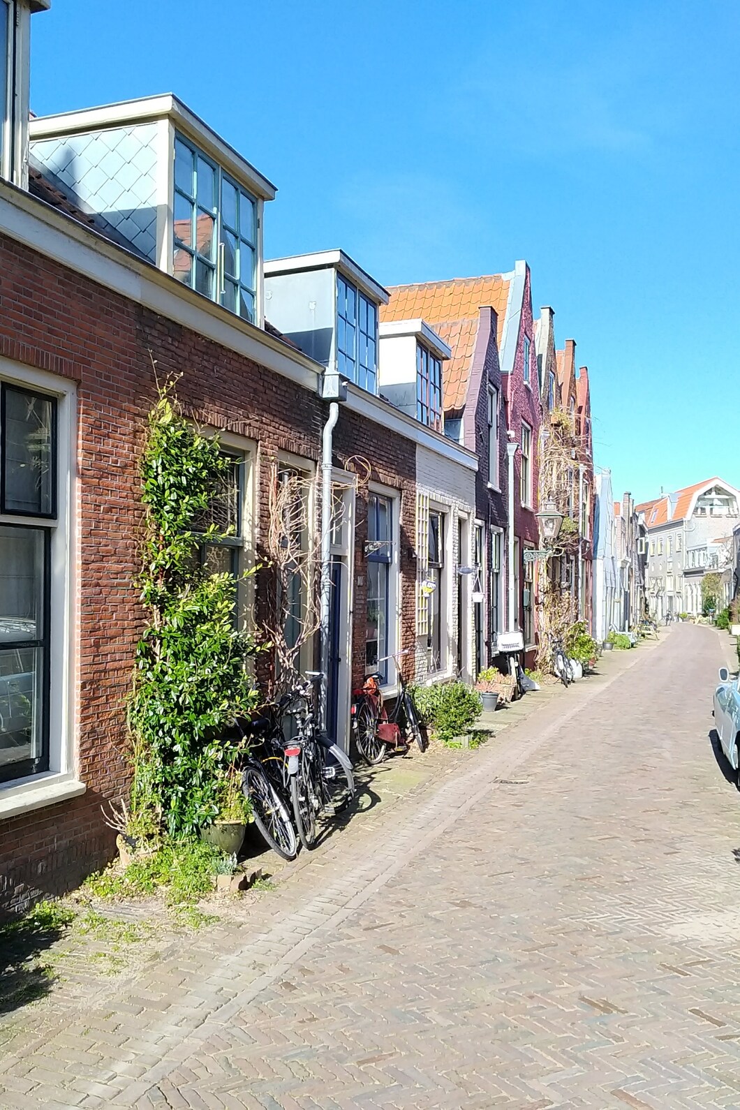 Eens straat in de binnenstad van Leiden