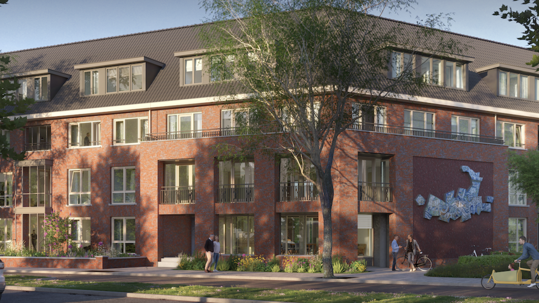 Indruk van de woningen van SAAM (Lorentzhof fase 2)