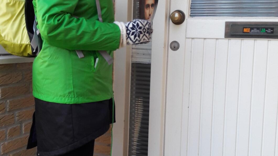 flyeractie GroenLinks Leiden flyeractie GroenLinks Leiden
