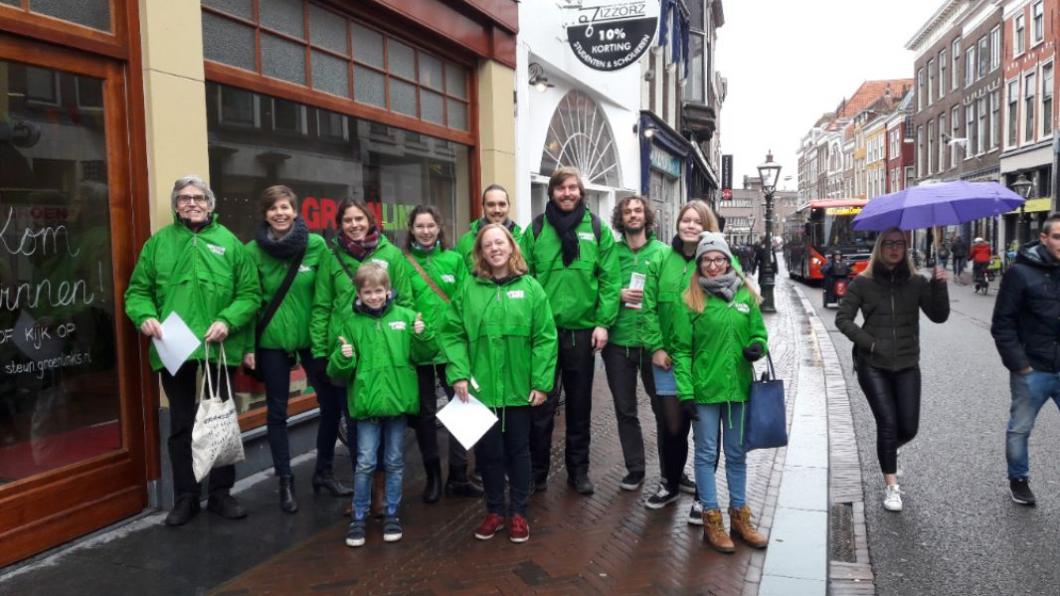 Campagne voeren voor GroenLinks Leiden GroenLinks Leiden huis-aan-huis