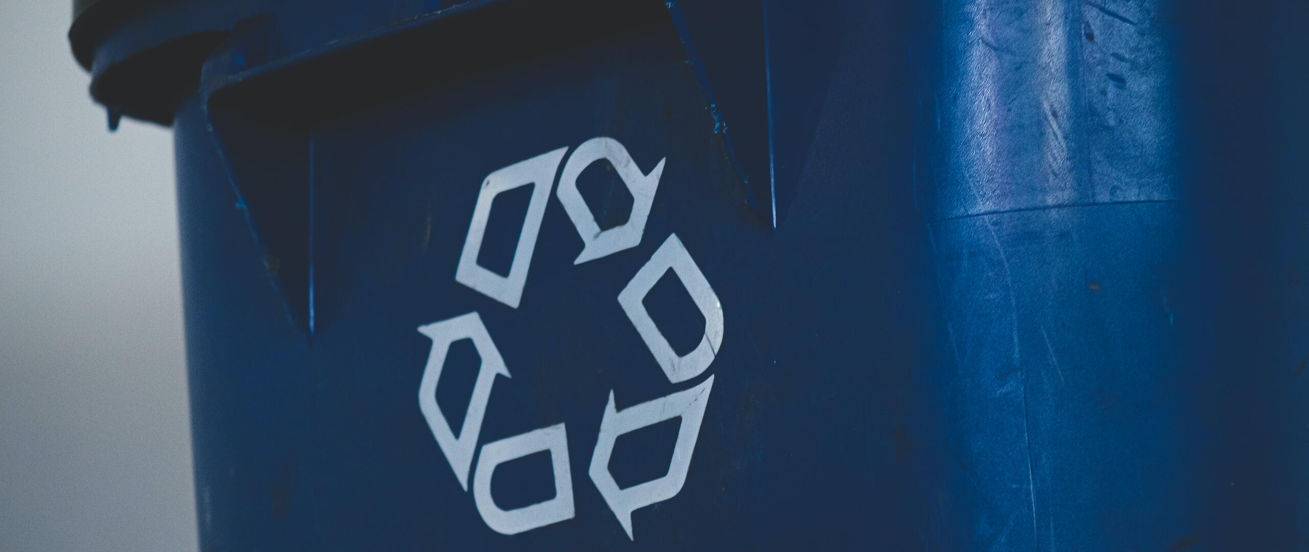 Recyclen logo afvalbak