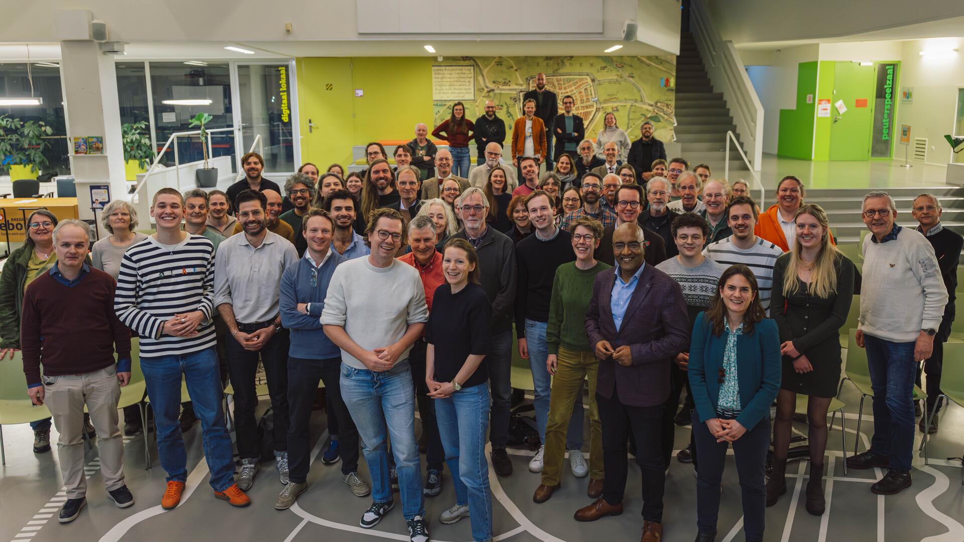 Groep leden van GroenLinks en PvdA Leiden